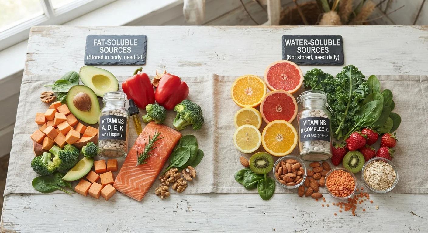 Fat-Soluble vs. Water-Soluble Vitamins: Why the Difference Matters