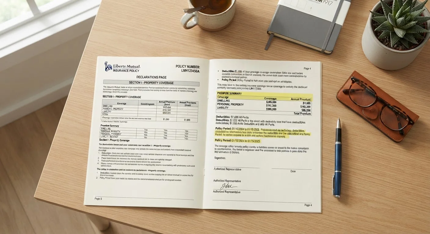 How an Insurance Policy Is Structured — and Why It Matters Before You Sign