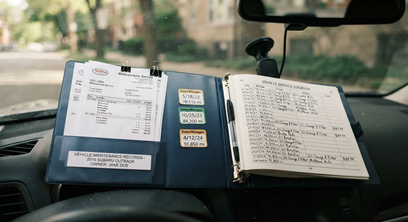 Maintenance Records: Why Keeping a Vehicle History Log Pays Off