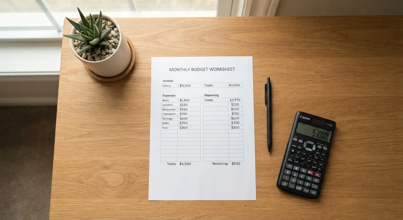 Monthly Budget Setup Checklist