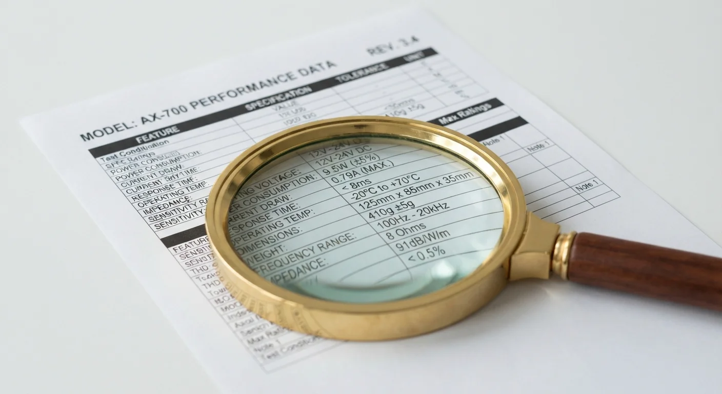 Reading Between the Lines: What Product Specifications Actually Tell You