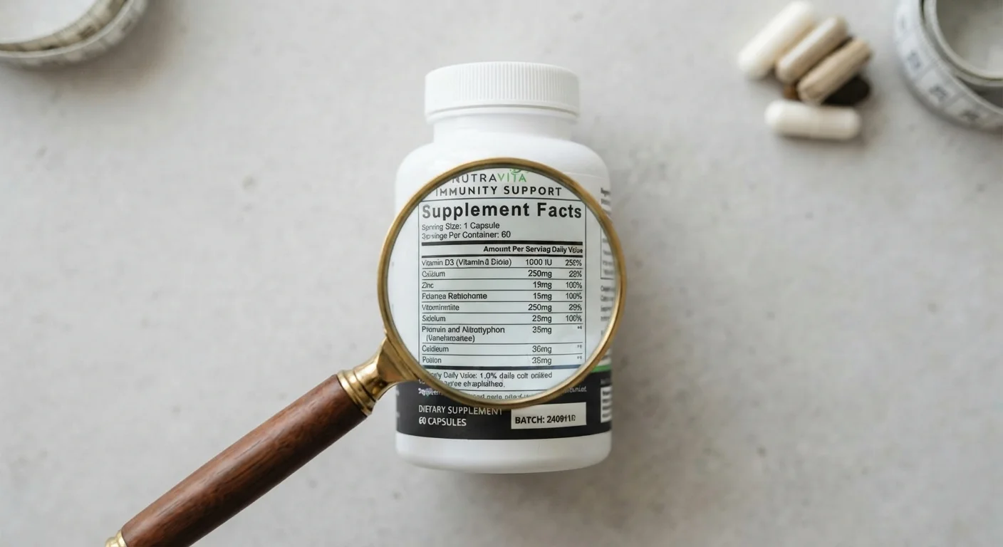 Supplement Labels Decoded: A Field Guide to Serving Size, % DV, and Ingredient Lists