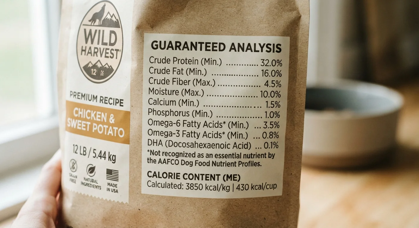 What the Guaranteed Analysis Panel on Pet Food Labels Actually Tells You